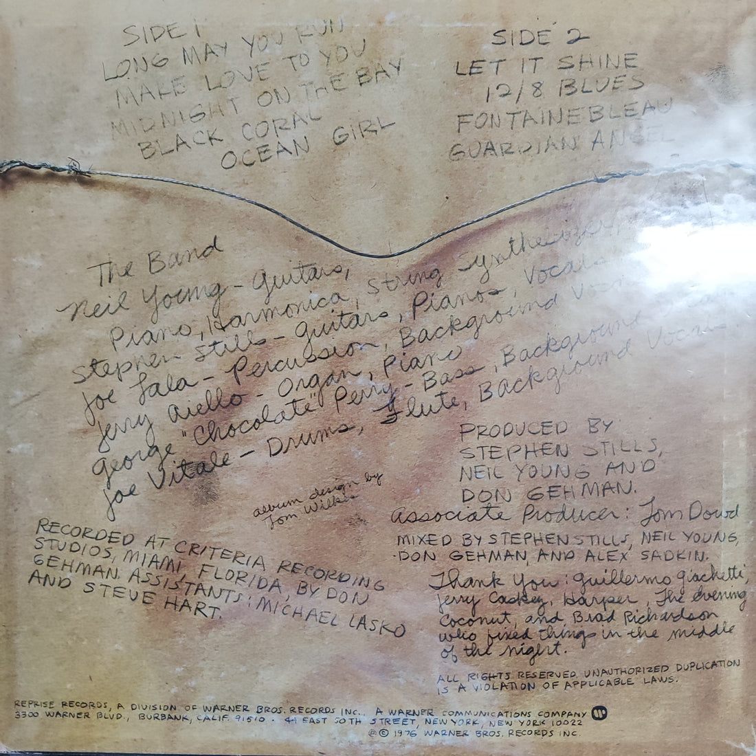 แผ่นเสียง The Stills-Young Band - Long May You Run Vinyl VG+