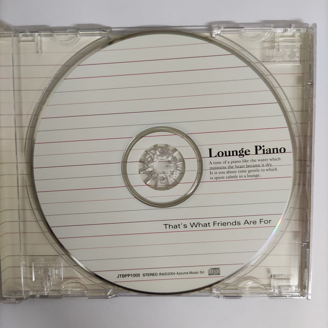 ซีดี Various- Lounge Piano That's What Friends Are For CD VG