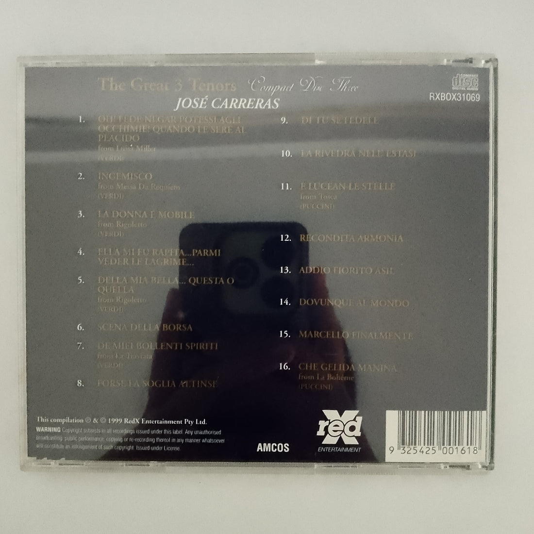 ซีดี Various - The Great 3 Tenors CD VG+ 3CDs