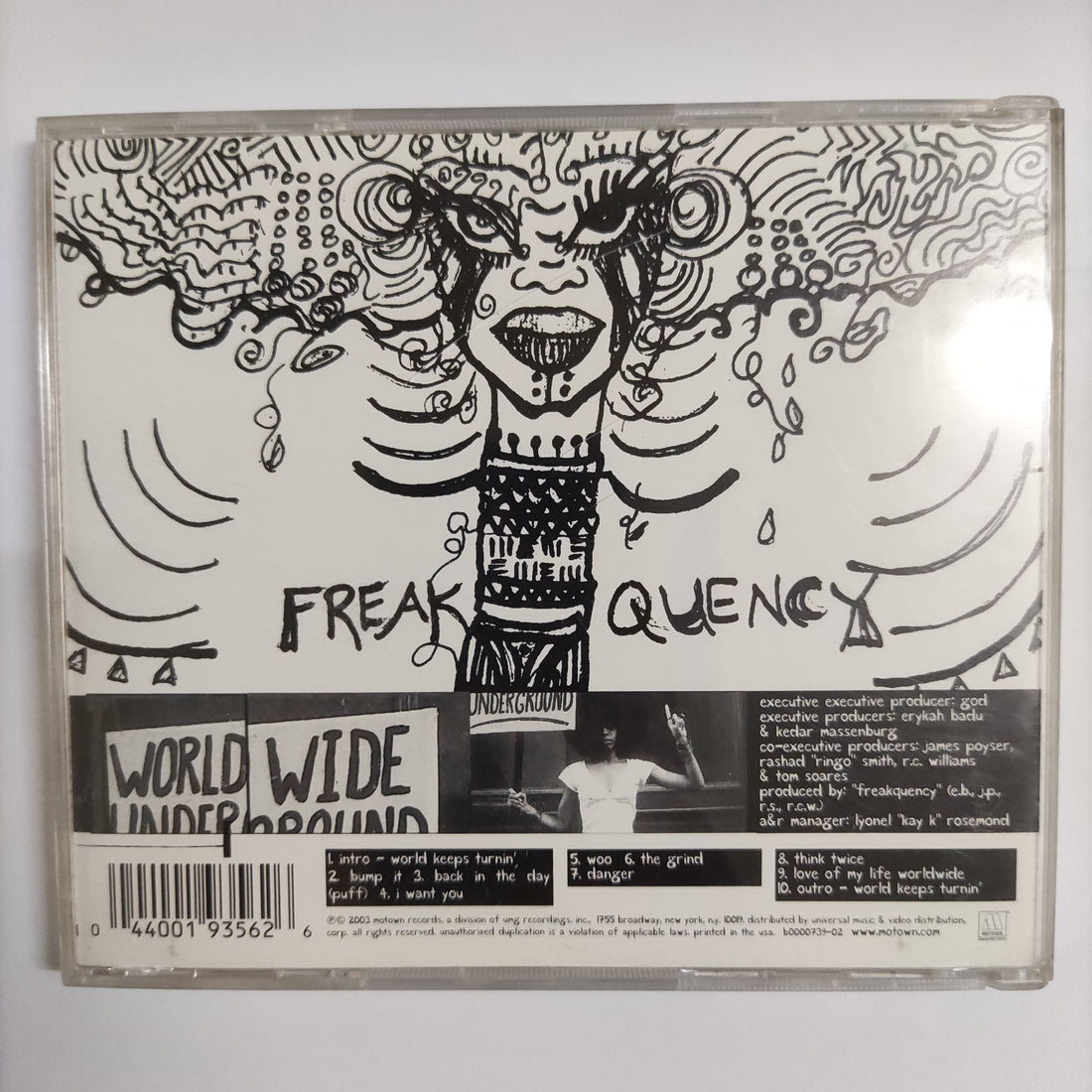 ซีดี Erykah Badu - Worldwide Underground CD VG+