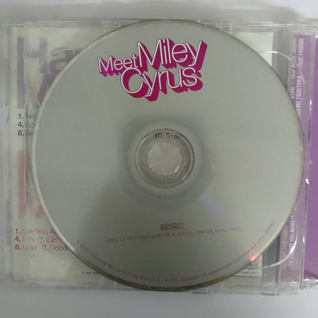 ซีดี Hannah Montana / Miley Cyrus - Hannah Montana 2 / Meet Miley Cyrus CD VG+