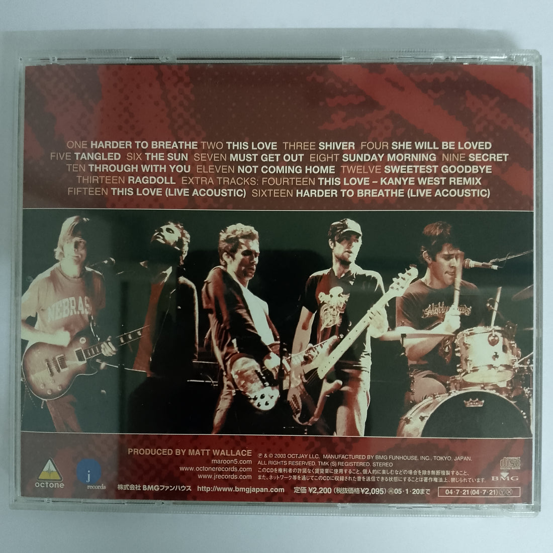 ซีดี Maroon 5 - Songs About Jane CD VG+