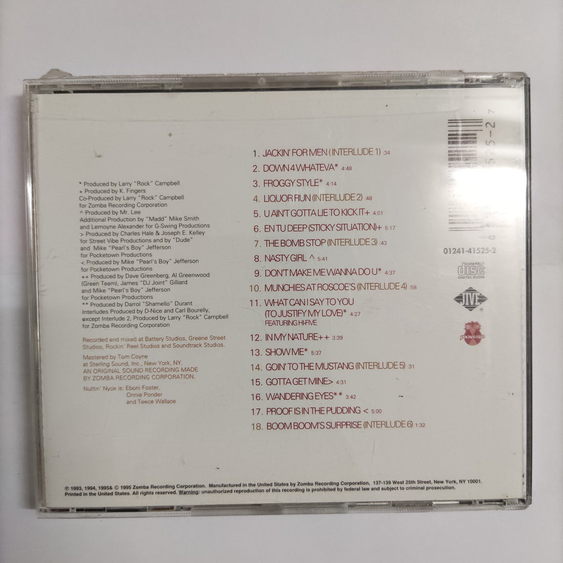 ซีดี Nuttin' Nyce - Down 4 Whateva... CD VG+