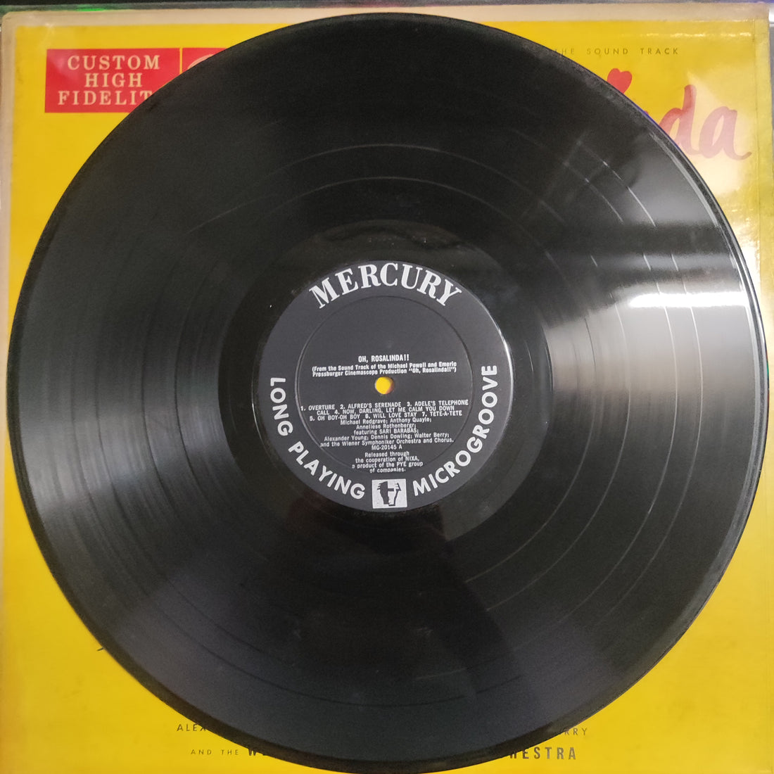 แผ่นเสียง Johann Strauss Jr. - Michael Redgrave, Sari Barabas, Alexander Young, Denis Dowling, Walter Berry, Wiener Symphoniker - Oh, Rosalinda!! Vinyl VG+