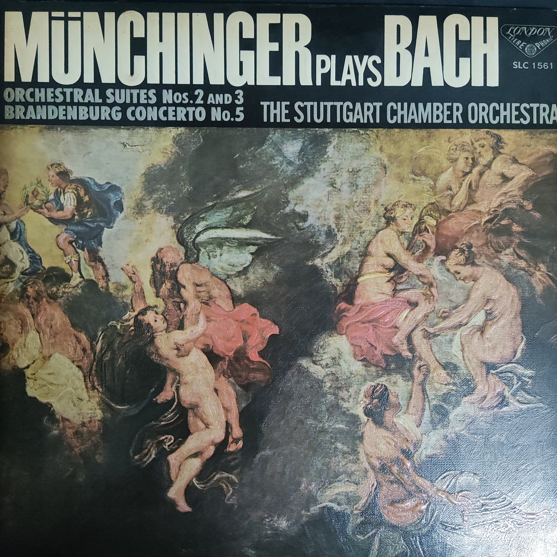 แผ่นเสียง Johann Sebastian Bach - Münchinger Plays Bach Orchestral Suites Nos.2 And 3 Brandenburg Concerto No.5 The Stuttgart Chamber Orchestra Vinyl VG+