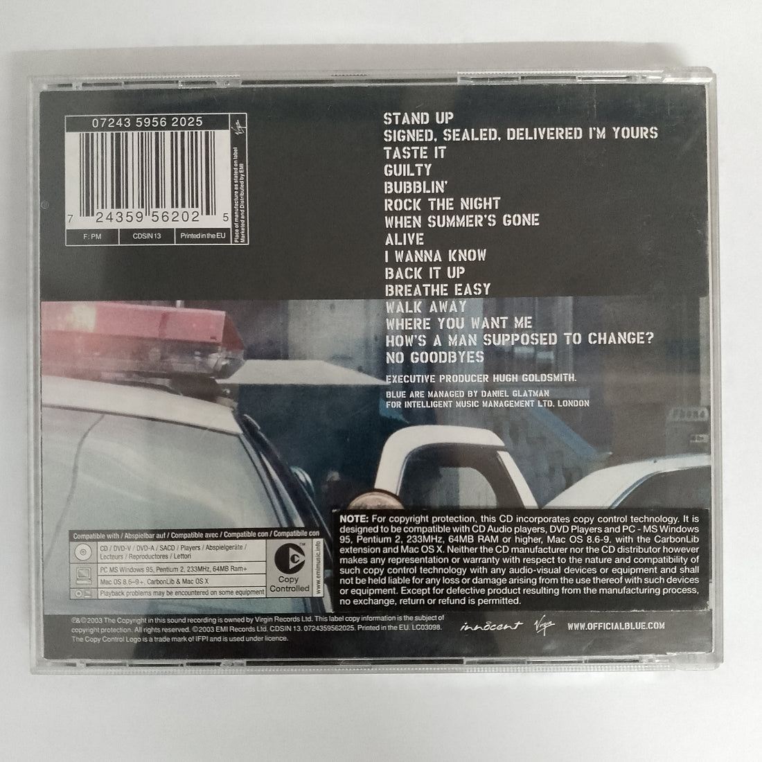 ซีดี Blue - Guilty CD VG