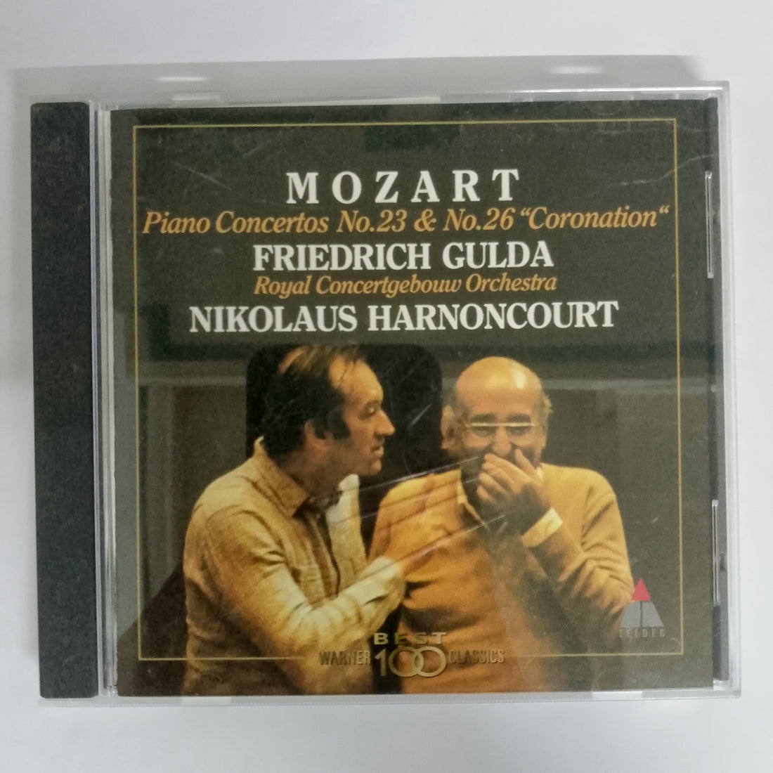 ซีดี Wolfgang Amadeus Mozart, Friedrich Gulda, Concertgebouworkest, Nikolaus Harnoncourt - Piano Concertos No.23 & No.26 "Coronation" CD VG+