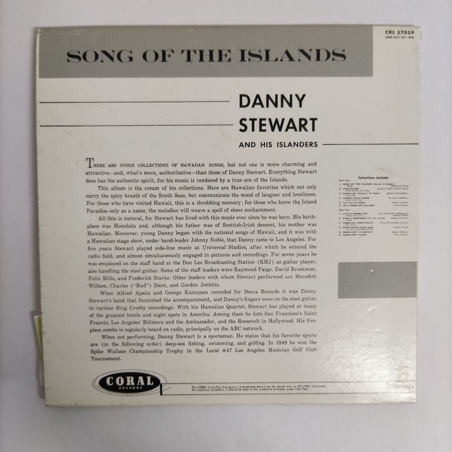 ซีดี Various - Song Of The Islands Danny Stewart And His Hawaiian Orchestra CD VG+