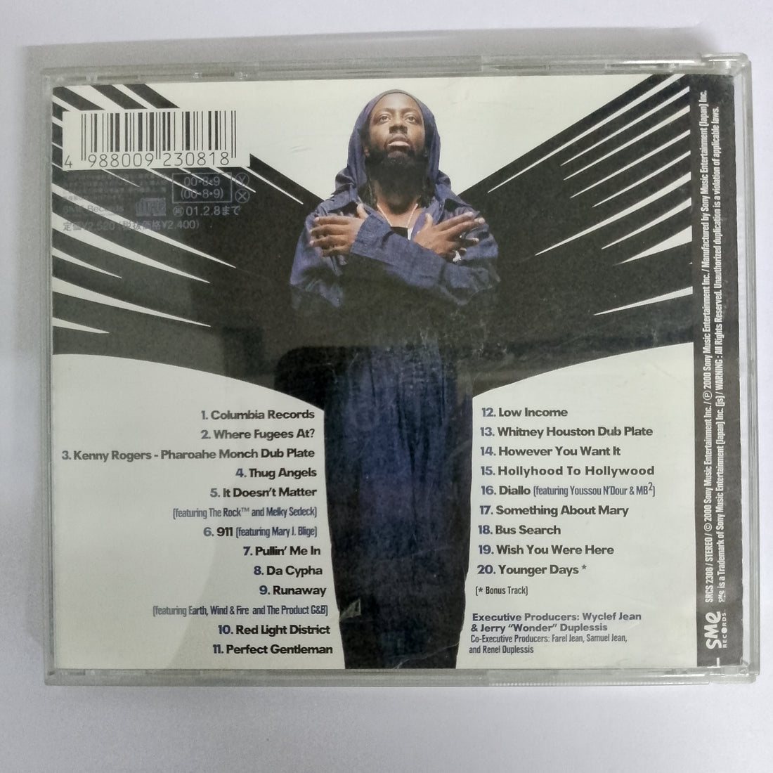 ซีดี Wyclef Jean - The Ecleftic 2 Sides II A Book CD VG+