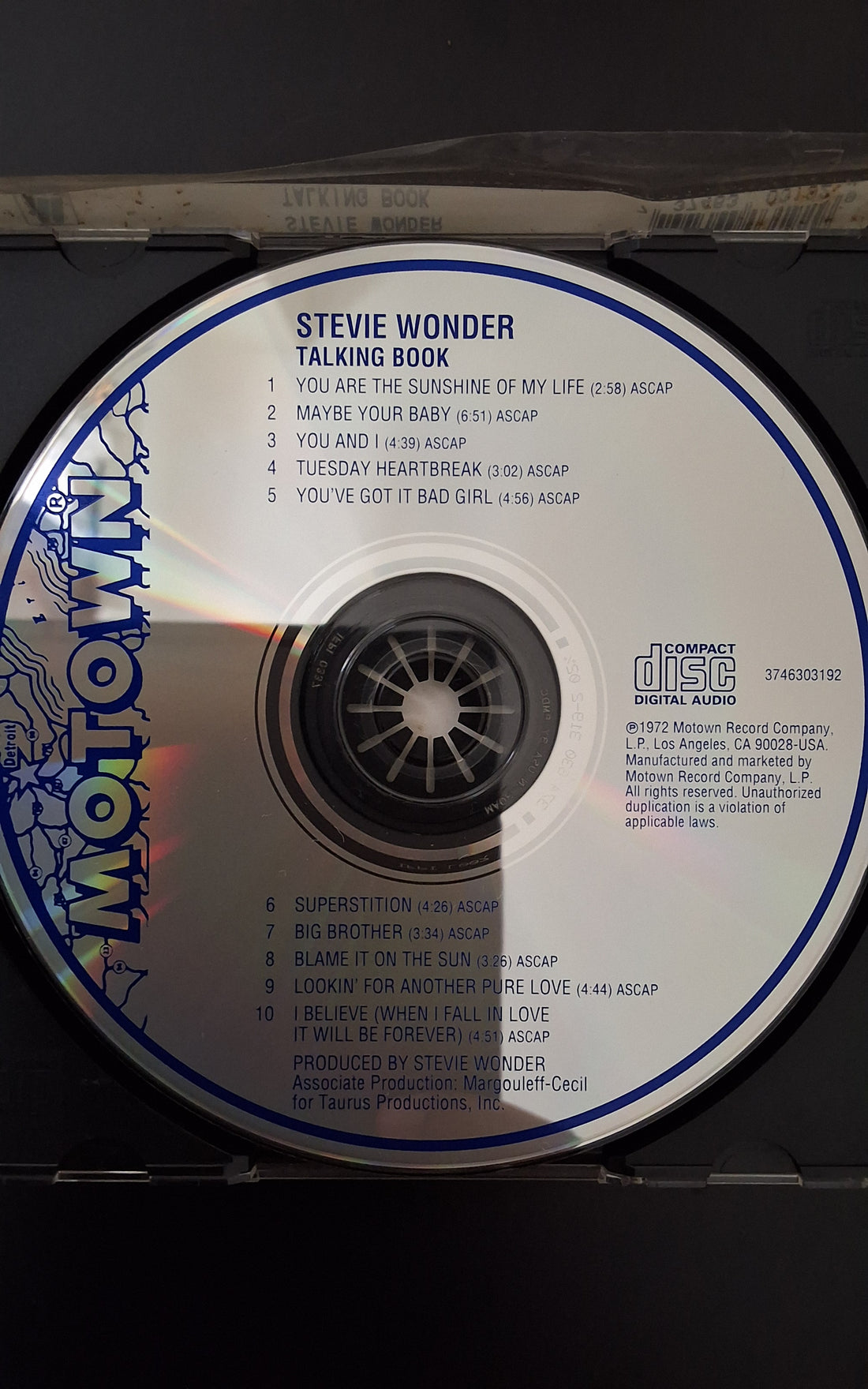 ซีดี Stevie Wonder - Talking Book CD VG+