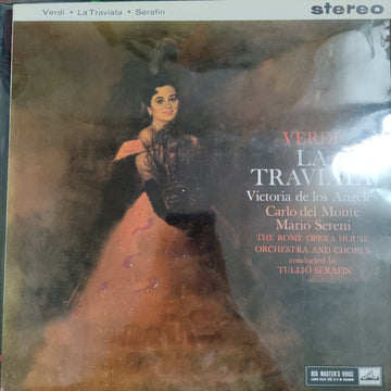 แผ่นเสียง Tullio Serafin - Verdi La Traviata Victoria De Los Angeles Carlo Del Monte Mario Sereni Vinyl VG+