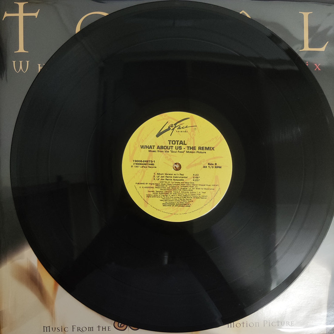 แผ่นเสียง Total - What About Us The Remix Vinyl VG+