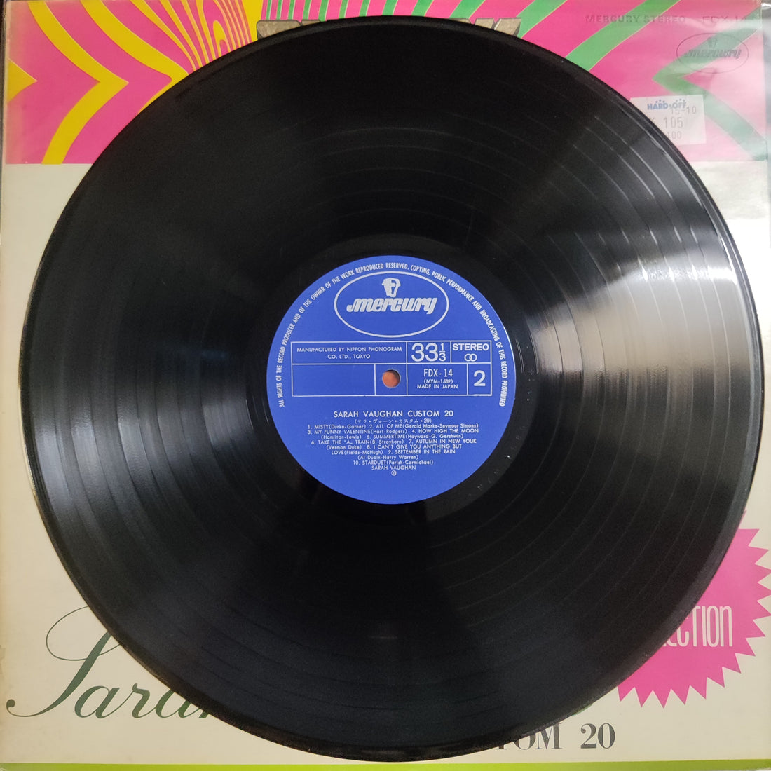 แผ่นเสียง Sarah Vaughan - Custom 20 Vinyl VG+