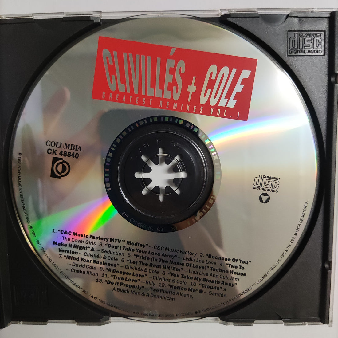 ซีดี Clivillés & Cole - Greatest Remixes Vol. 1 CD VG+
