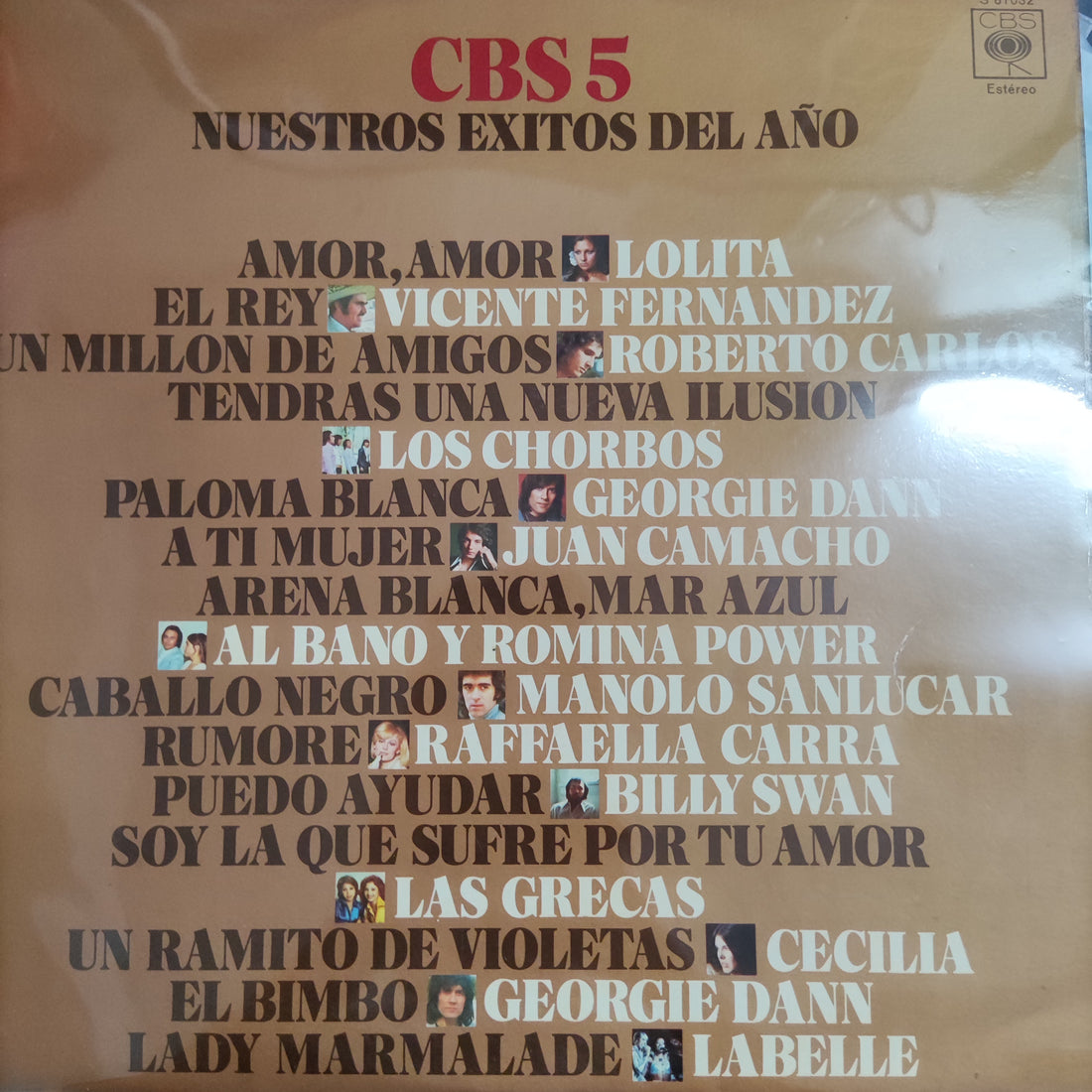 แผ่นเสียง Various - CBS 5 Nuestros Exitos Del Año Vinyl VG+