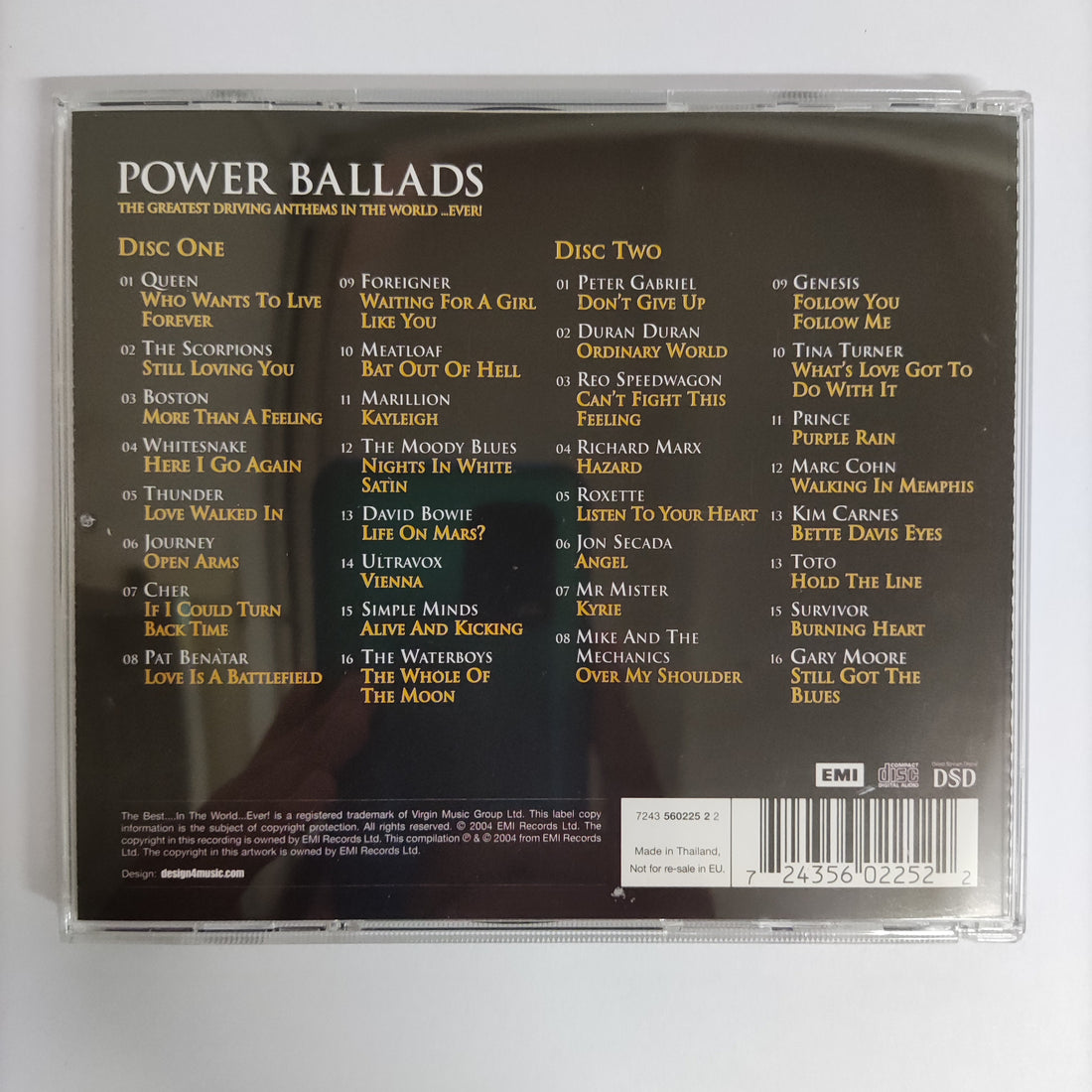 ซีดี Various - Bigger Better Power Ballads The Greatest Driving Anthems In The World Ever CD NM 2CDs
