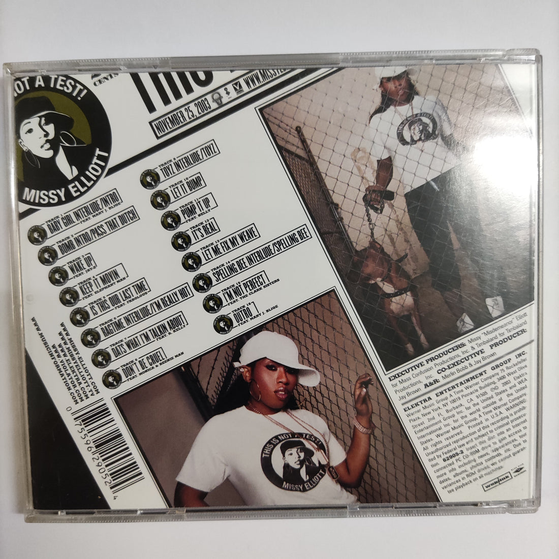 ซีดี Missy Elliott - This Is Not A Test! CD NM or M-
