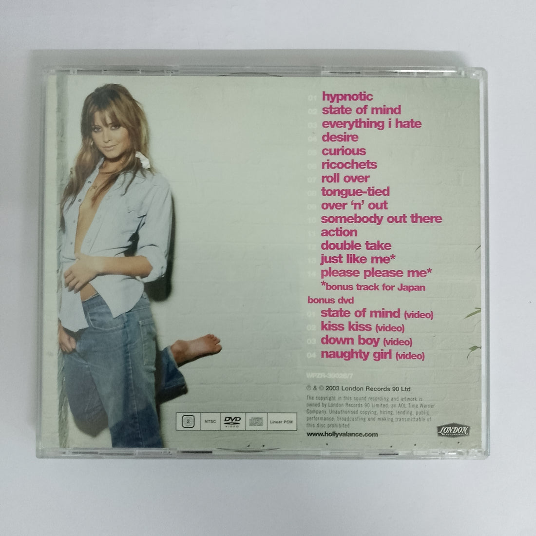 ซีดี Holly Valance - State Of Mind CD VG+ 1CD 1DVD