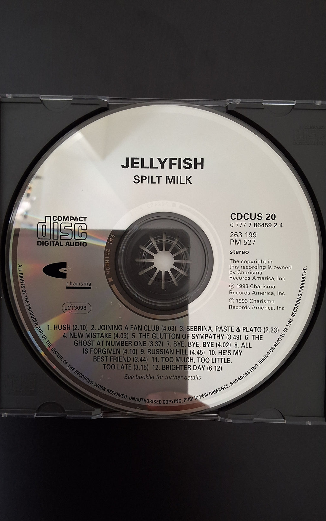 ซีดี Jellyfish - Spilt Milk CD VG+