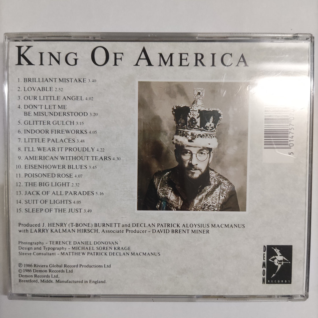 ซีดี Elvis Costello - King Of America Fiend CD 78 CD VG+
