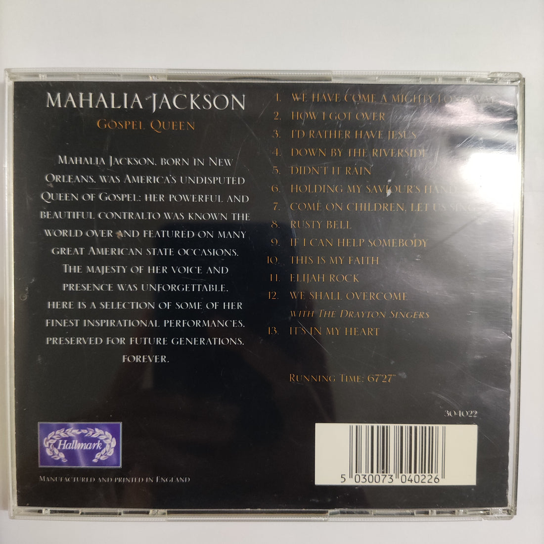 ซีดี Mahalia Jackson - Gospel Queen CD NM or M-
