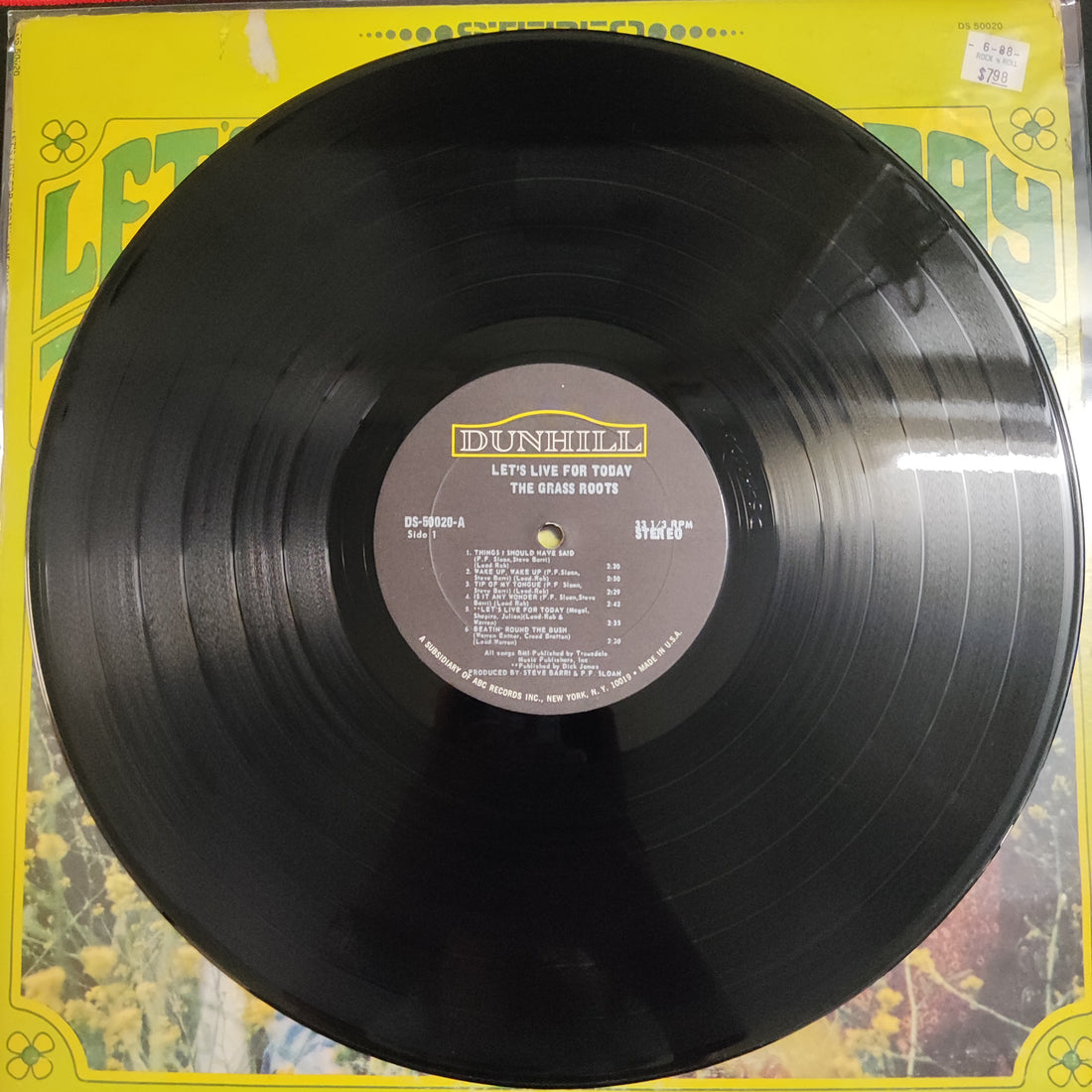 แผ่นเสียง The Grass Roots - Let's Live For Today Vinyl VG+