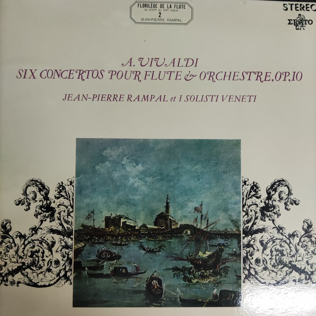 แผ่นเสียง Jean-Pierre Rampal - I Solisti Veneti Vivaldi Six Concertos Pour Flute & Orchestre Op.10 Vinyl VG+