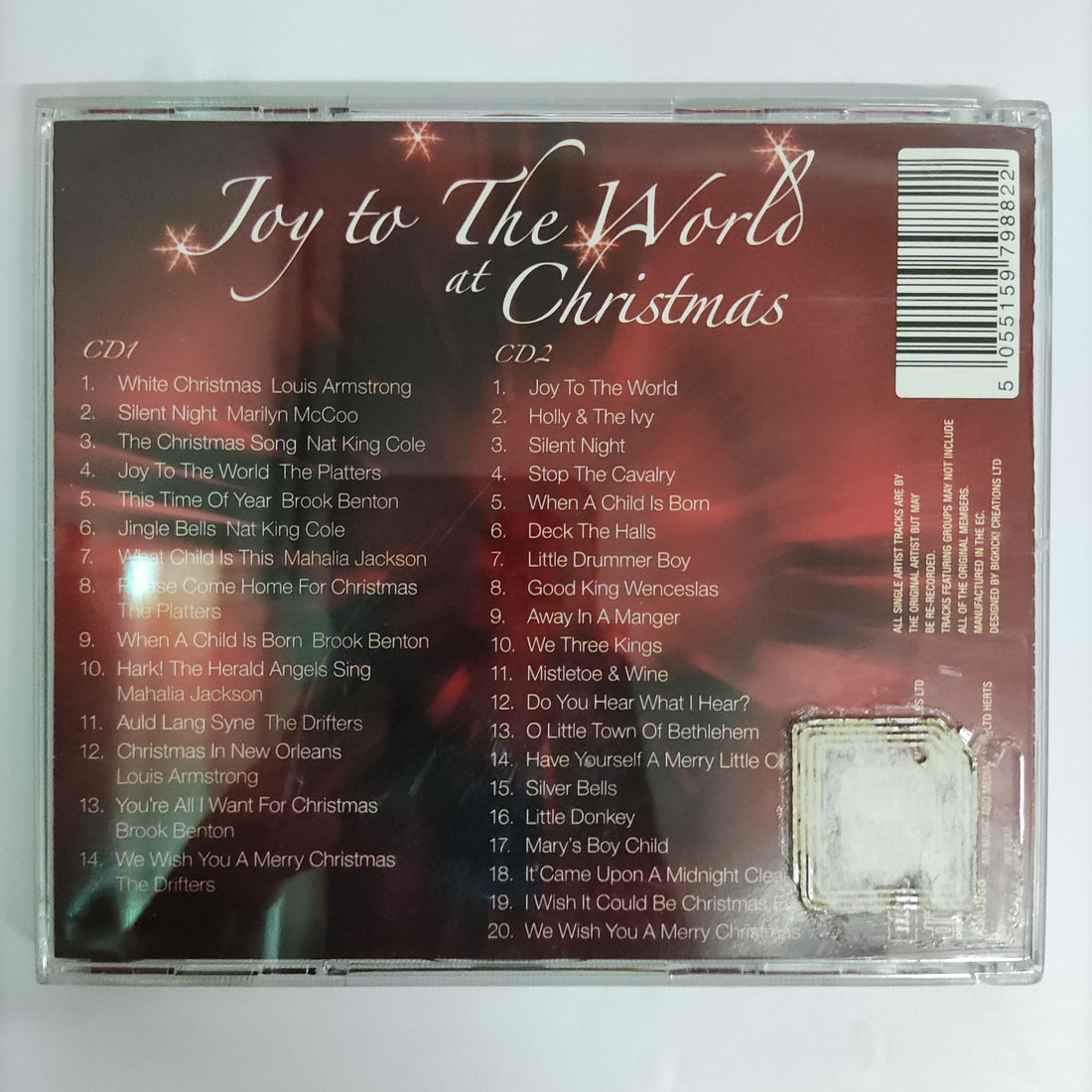 ซีดี Various - Joy To The World At Christmas CD VG+ 2CDs
