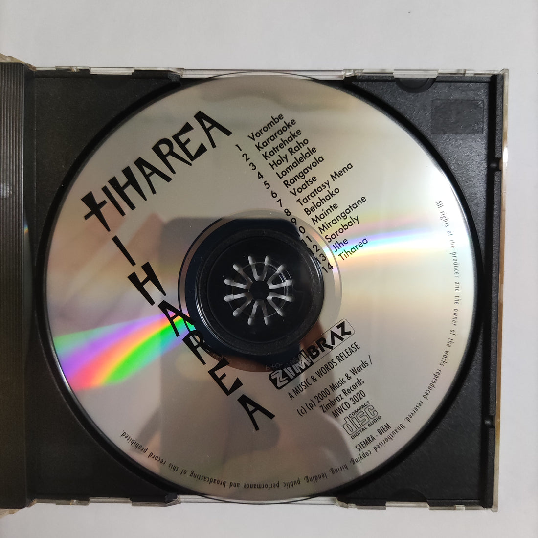 ซีดี Tiharea - Tiharea CD VG+