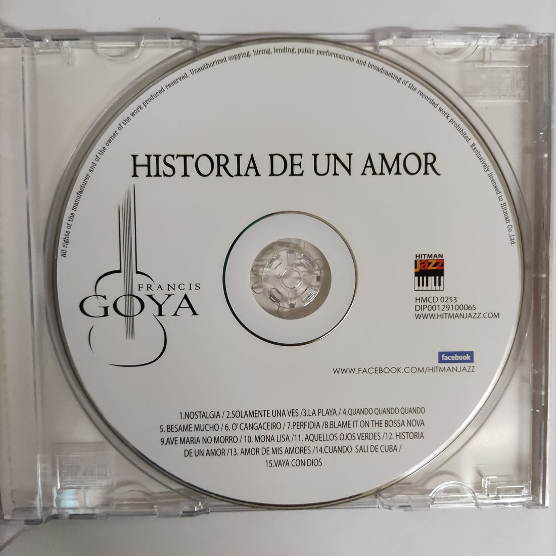 ซีดี Francis Goya - Historia De un Amor CD NM