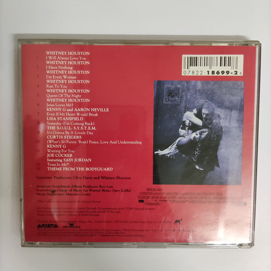 ซีดี Kevin Costner & Whitney Houston - The Bodyguard Original Soundtrack Album CD VG+