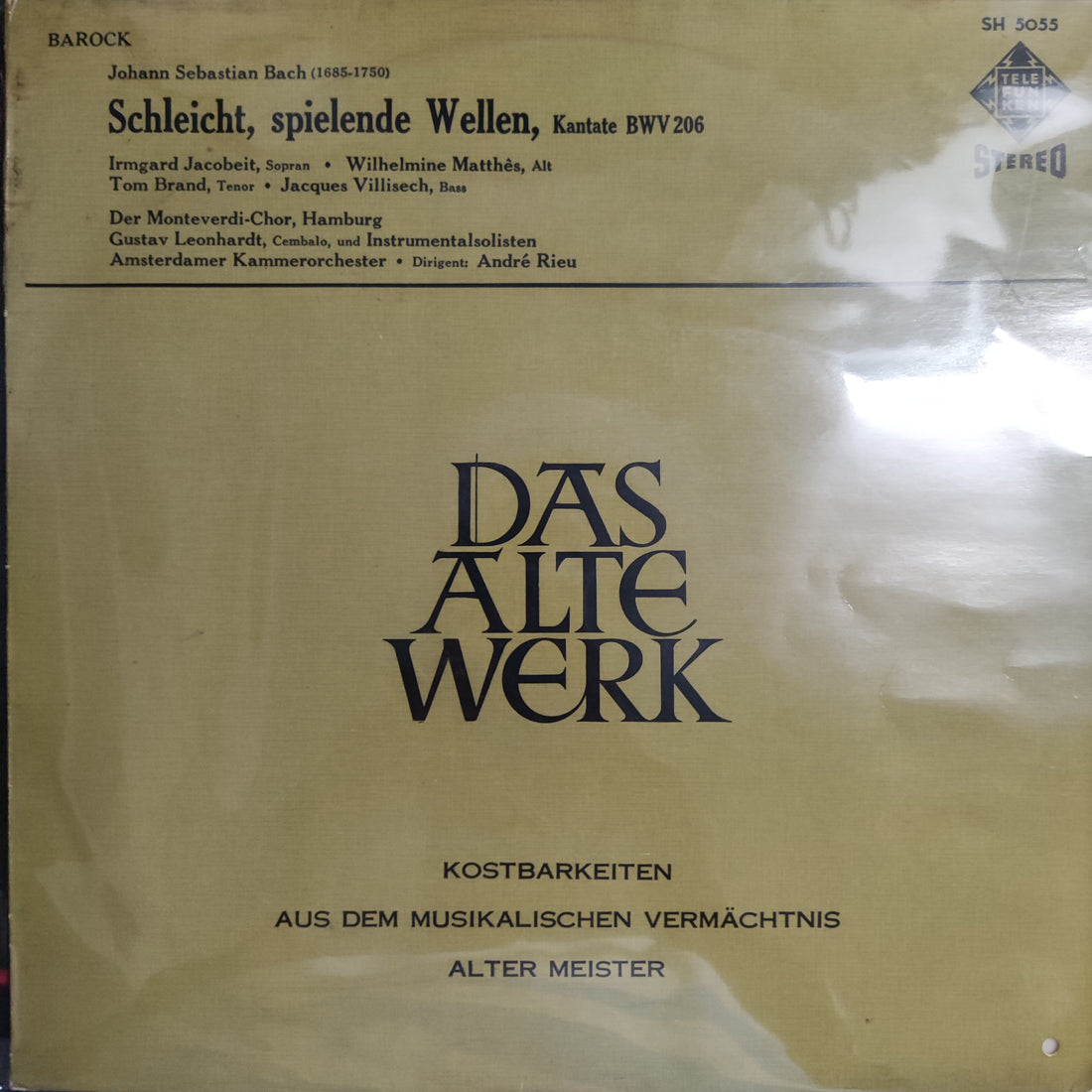 แผ่นเสียง Johann Sebastian Bach - Schleicht,Spielende Bellen,Kantate BWV206 Vinyl VG+