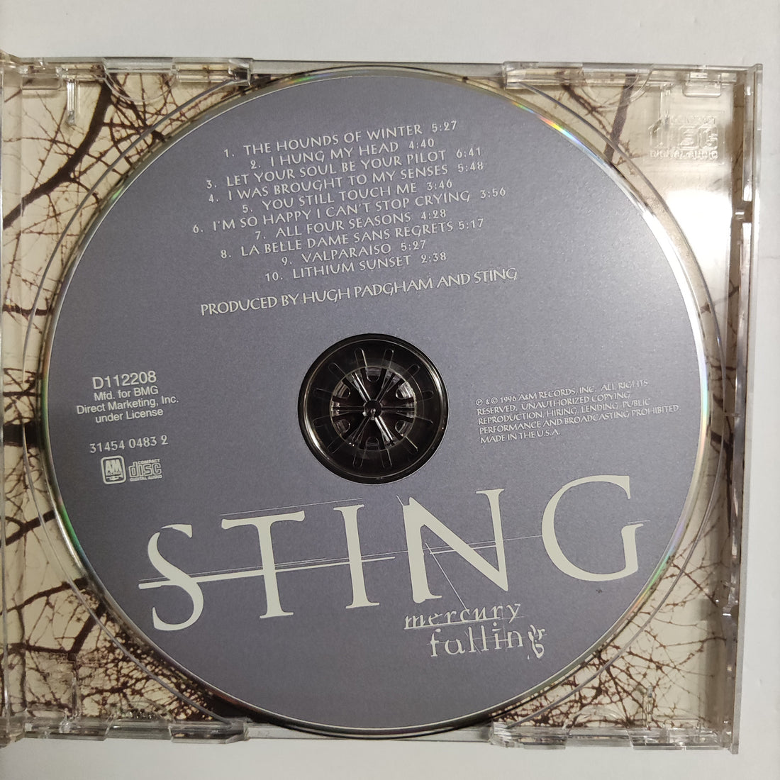 ซีดี Sting - Mercury Falling CD VG+