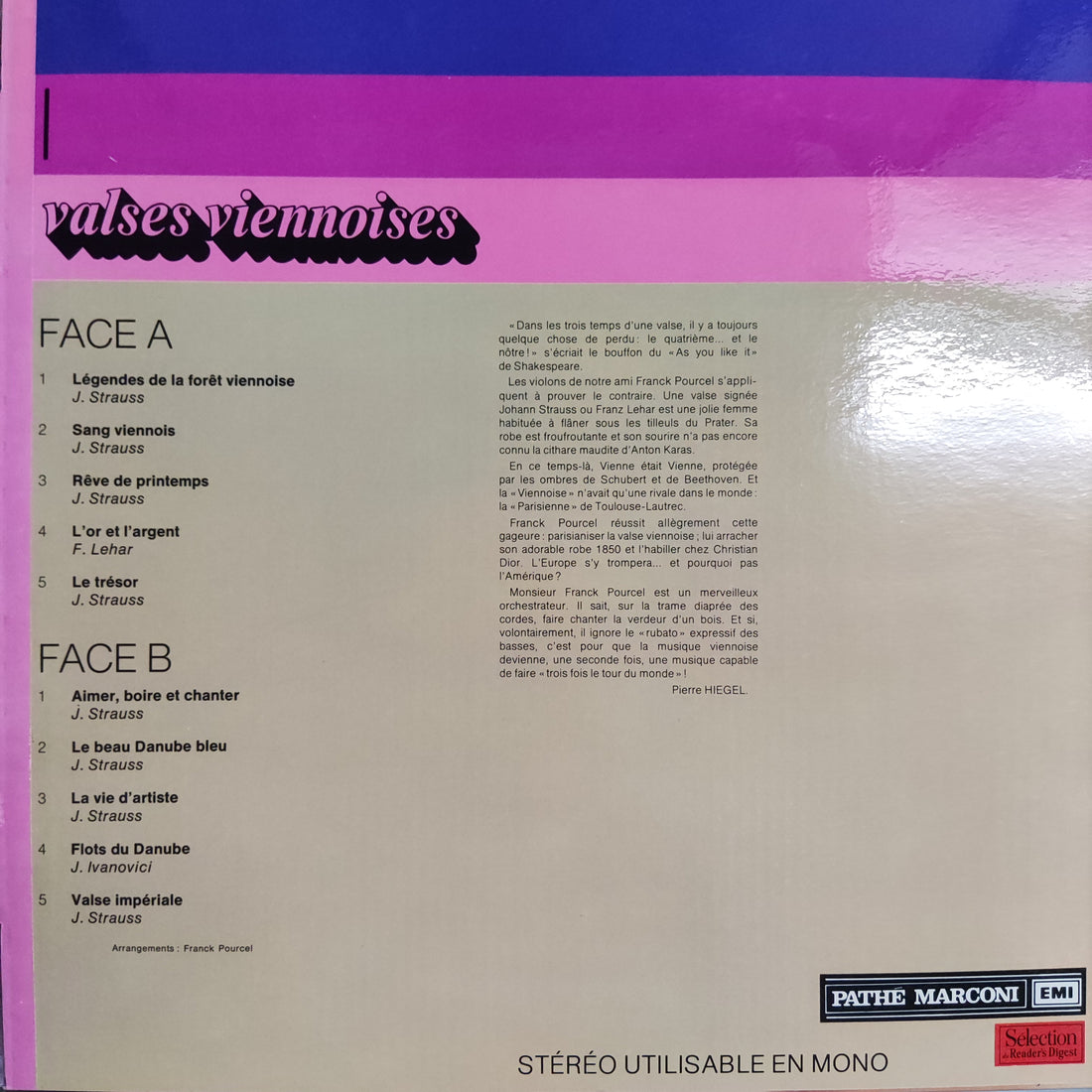 แผ่นเสียง Franck Pourcel - Pleins Feux Sur Vinyl VG+ 9LPs