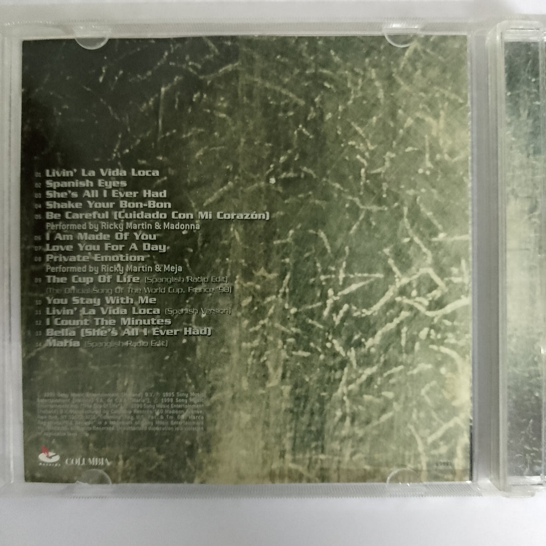 ซีดี Ricky Martin - Ricky Martin CD VG