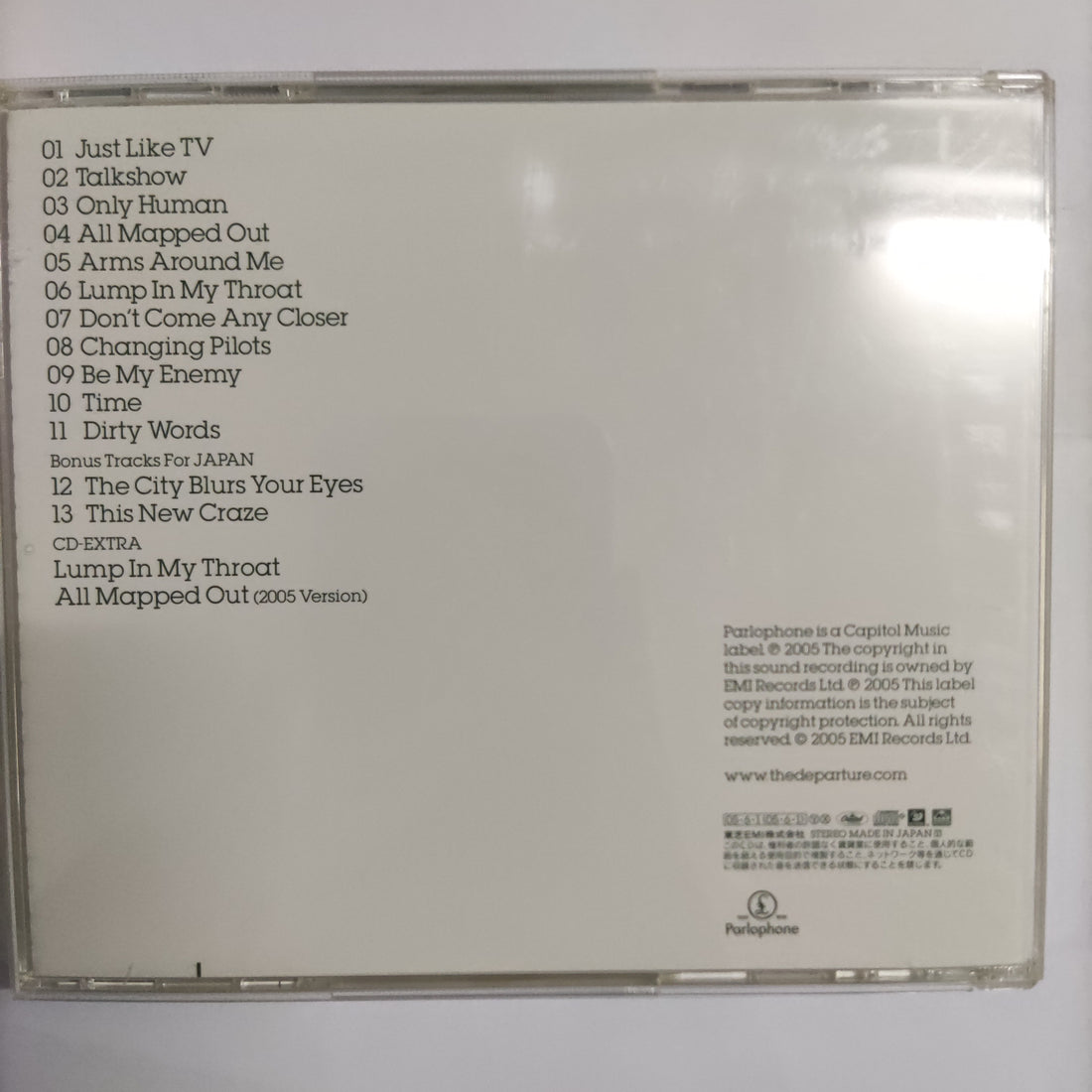 ซีดี The Departure - Dirty Words CD VG+