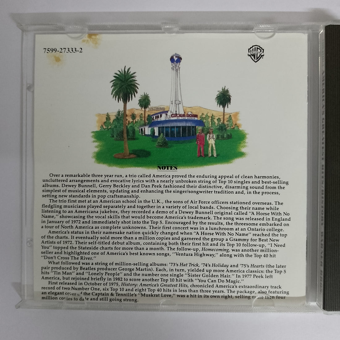 ซีดี America - History - America's Greatest Hits CD NM