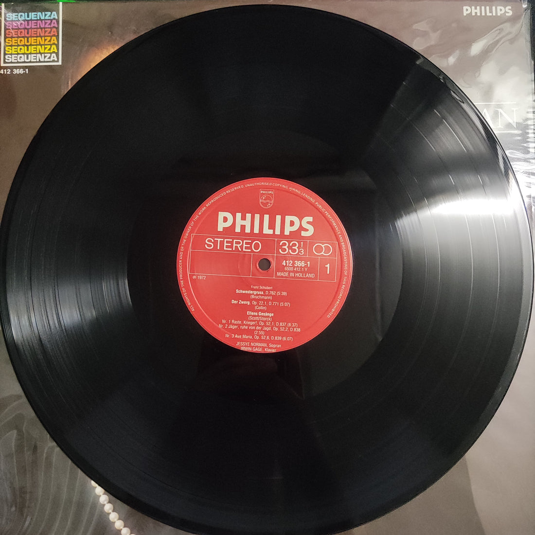 แผ่นเสียง Jessye Norman, Irwin Gage - Franz Schubert • Gustav Mahler - Lieder • Songs Vinyl VG+