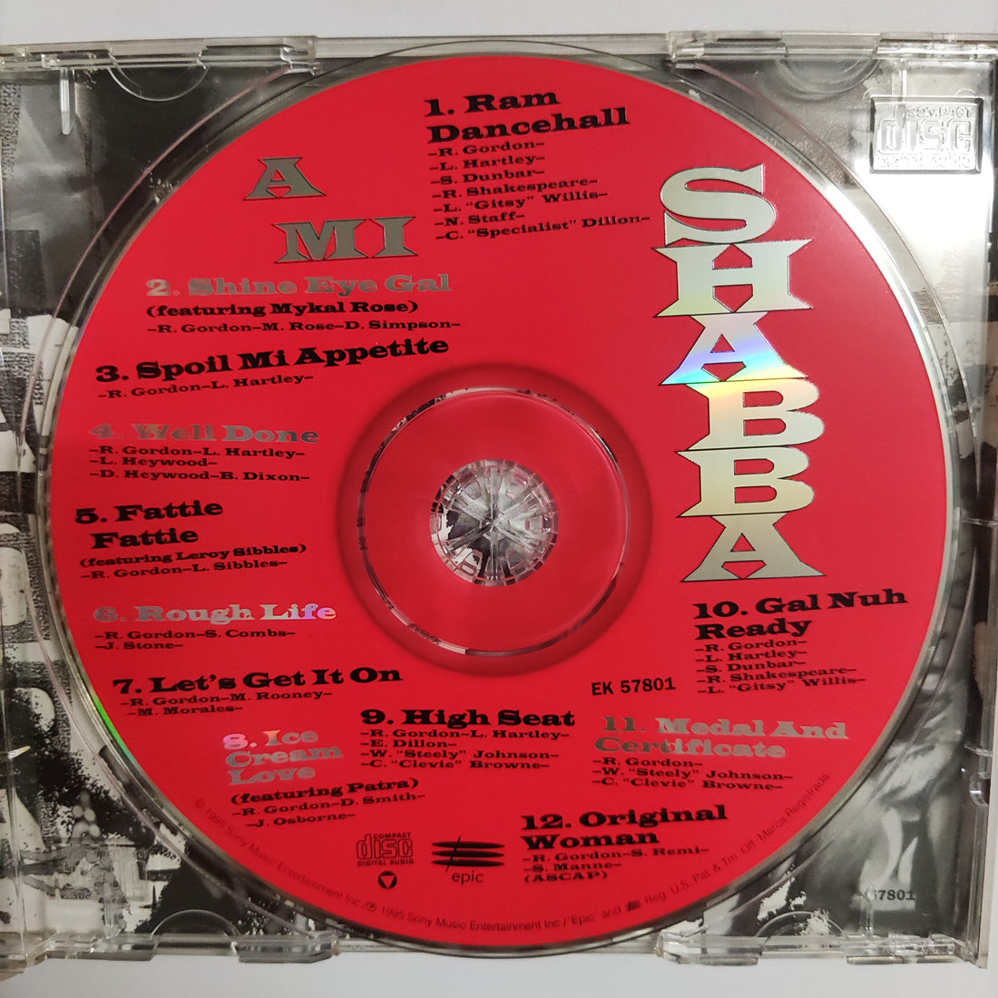 ซีดี Shabba Ranks - A Mi Shabba CD VG+