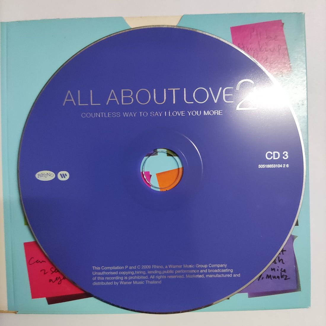 ซีดี Various - All About Love 2 Countess Way To Say I Love You More CD VG+ 3CDs