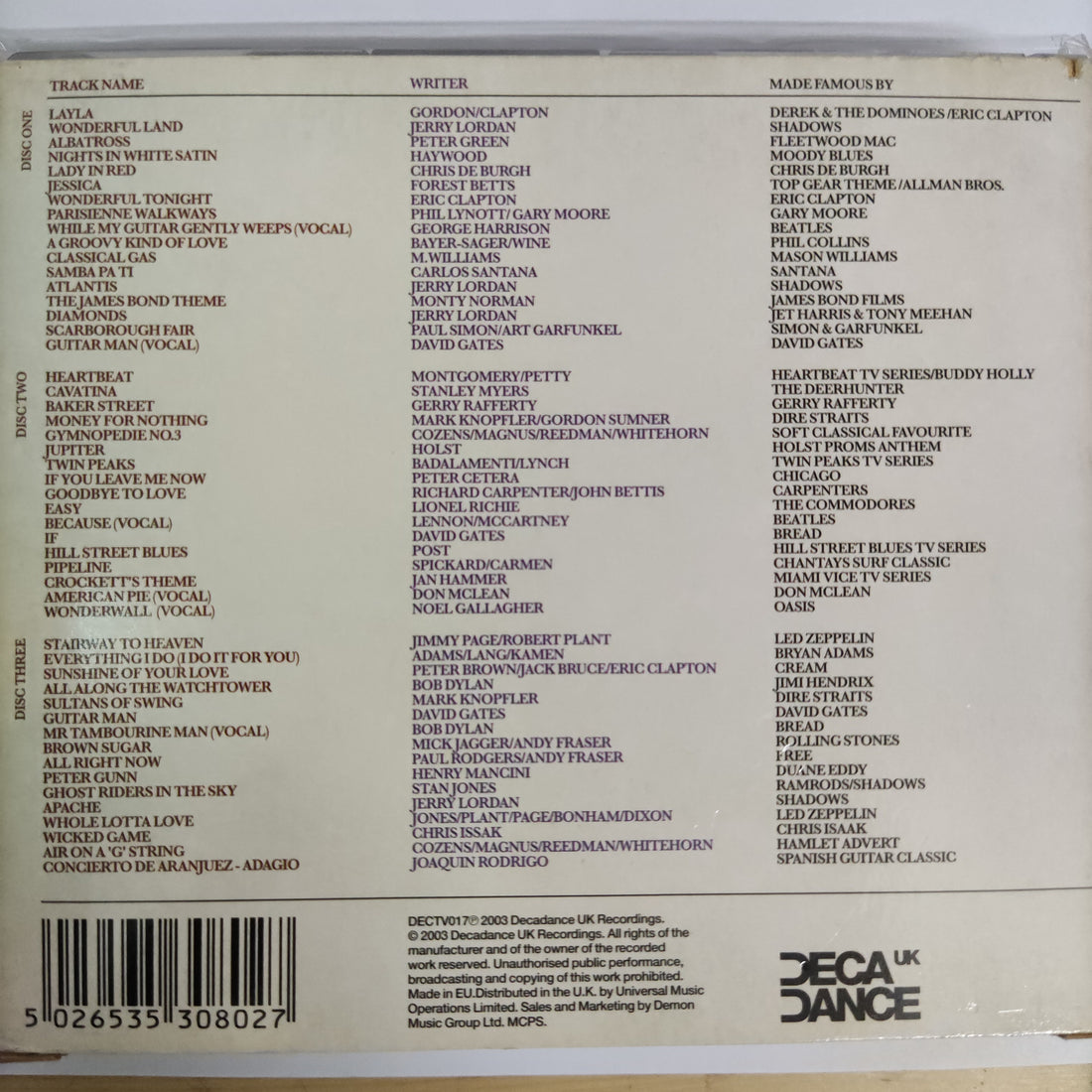 ซีดี Various - Guitar Mood The Most Uplifting Guitar Classics Of All Time CD NM 3CDs