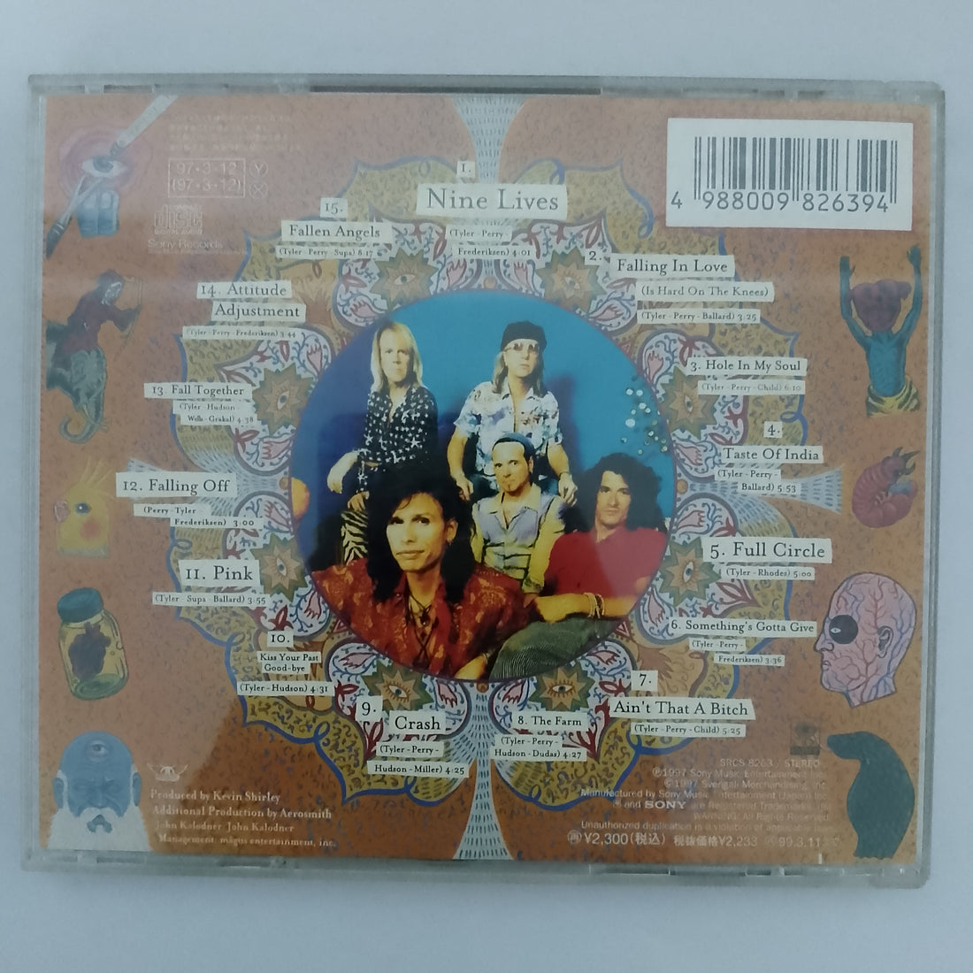 ซีดี Aerosmith = Aerosmith - Nine Lives = ナイン・ライヴズ CD VG+