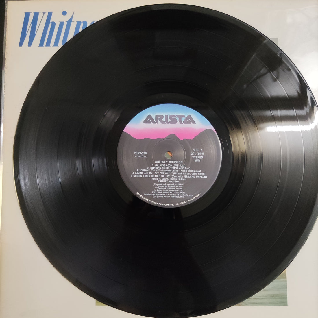 แผ่นเสียง Whitney Houston - Whitney Houston = そよ風の贈りもの Vinyl VG+