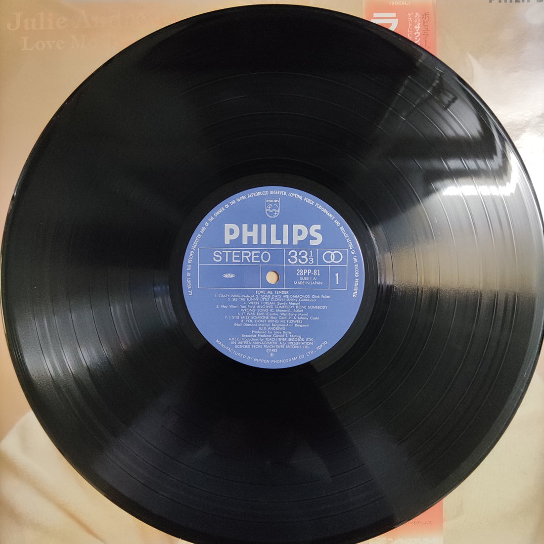 แผ่นเสียง Julie Andrews - Love Me Tender Vinyl VG+