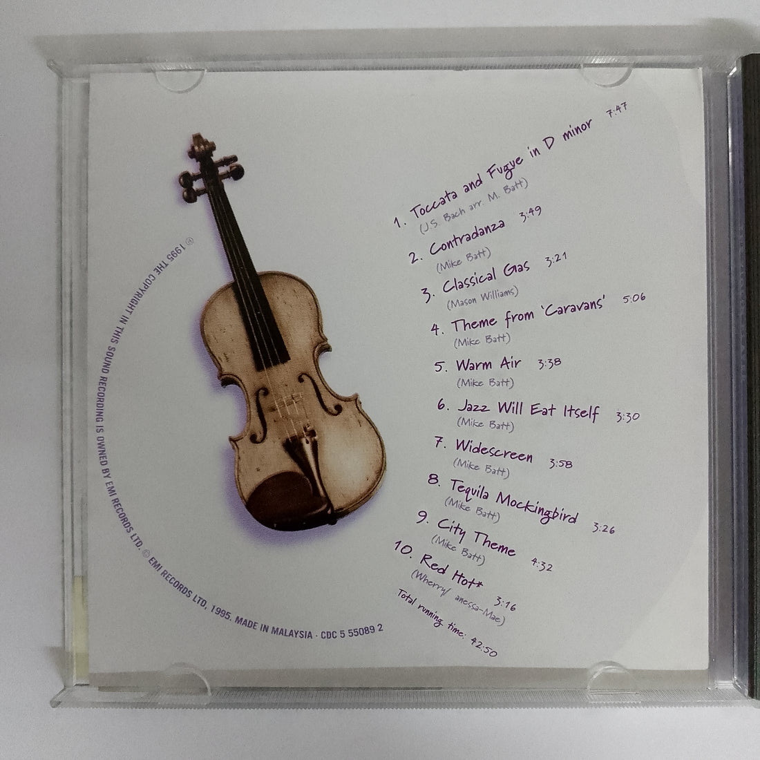 ซีดี Vanessa-Mae - The Violin Player CD NM