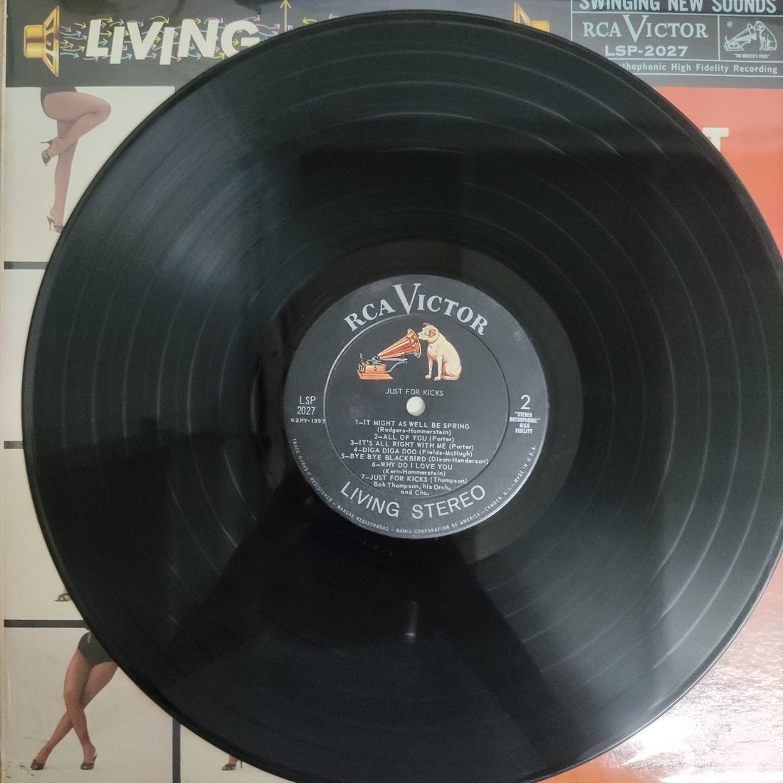 แผ่นเสียง Bob Thompson, His Chorus And Orchestra - Just For Kicks Vinyl VG+