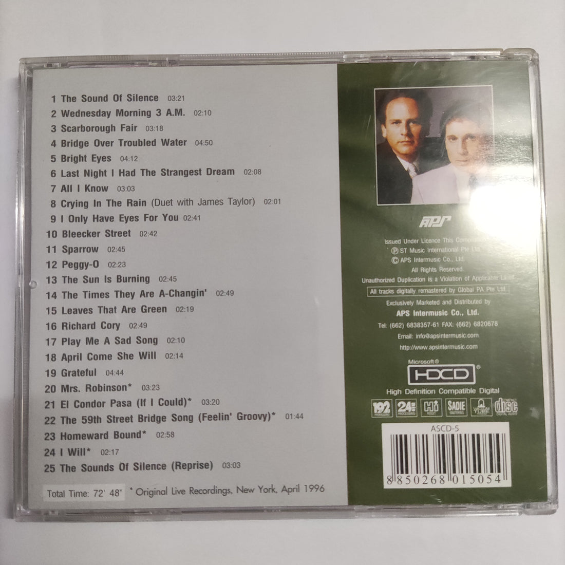 ซีดี Simon & Garfunkel – The Very Best Of 25 Original Greatest Hits CD VG+ HDCD