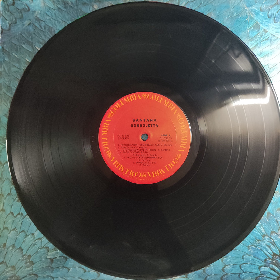 แผ่นเสียง Santana - Borboletta Vinyl VG+