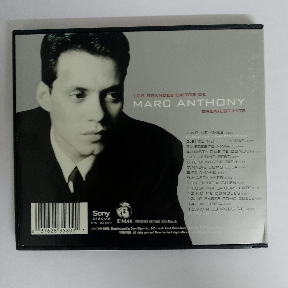 ซีดี Marc Anthony - Desde Un Principio / From The Beginning CD VG