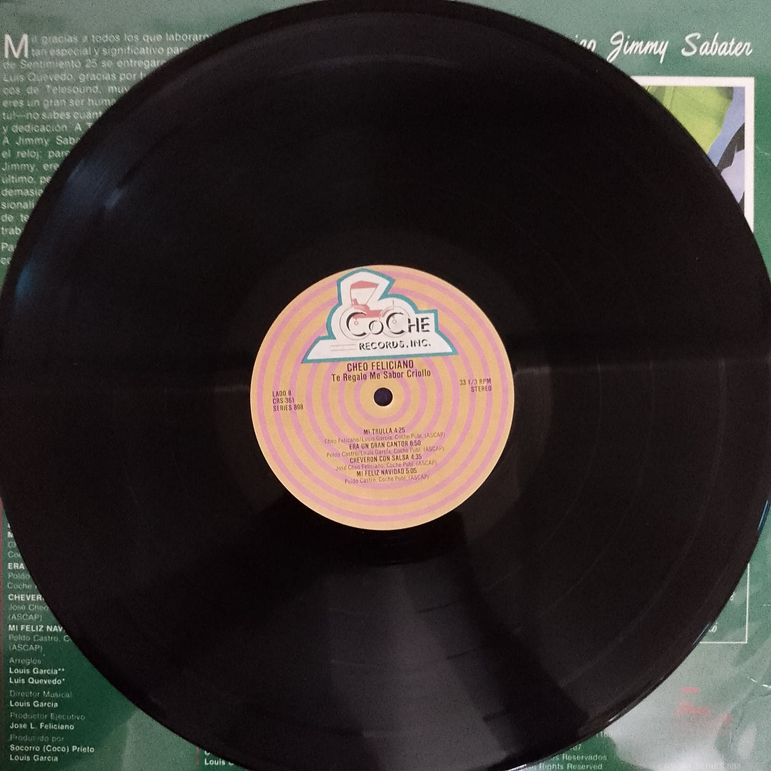 แผ่นเสียง Cheo Feliciano - Te Regalo Mi Sabor Criollo Vinyl VG+